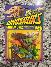 Ja-Ru Hand Painted Dinosaur Figurines Set, 12 Pcs Plastic Miniatures picture