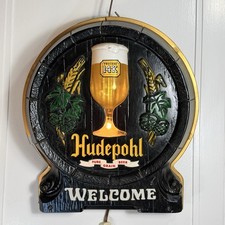 VTG HUDEPOHL 14-K Beer Bubbling Sign Cincinnati Retro 1960-70s WORKS-VIDEO READ picture