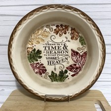 Grasslands Road Pie Plate There is a Time & Season To Every Purpose Under Heaven picture