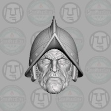 Morion Helmet Knight v5 custom for 1:6 1:10 1:12 1:18 fantasy action figures picture