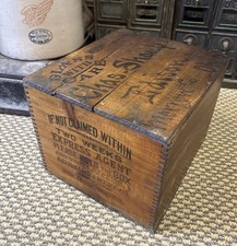 Antique Wooden Medicine Crate National Remedy Co. Box New York Shoup Edison Ohio picture