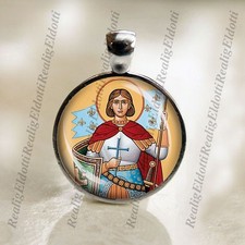 St Joan of Arc Religious Catholic Medal Pendant / Charm For Necklace picture