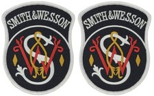 Smith and Wesson Firearm Gun Embroidered Patch | 2PC HOOK BACKING   3.75