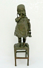Vintage Bronze Finish Juan Clara Sculpture 