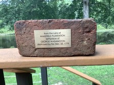 George Washington Relic Brick from Wakefield, Birthplace Of Our 1st President picture