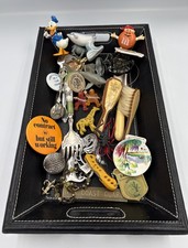 Vintage junk drawer lot items advertising Smalls Older As Shown Lot#90014 picture