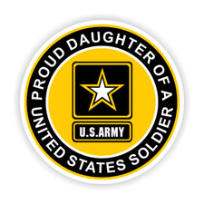 Proud Daughter of a United States Soldier Car Vehicle Magnet -  picture