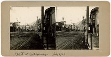 ALASKA STEREOVIEW - Skagway - Street Scene - c1909 VERY RARE picture