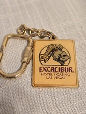 Vintage Excalibur Hotel Las Vegas Keychain picture