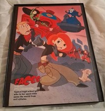 Kim Possible Faces Framed Print Ad 2003 8.5x11  picture