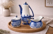Bombay Stackable Teapot and Teacup + Creamer and Sugar Bowl picture