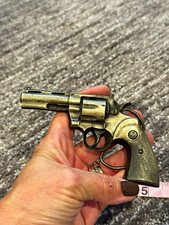 Vintage Bergamot Brass Works Revolver Pistol Gun Belt Buckle USA 70s Collectible picture