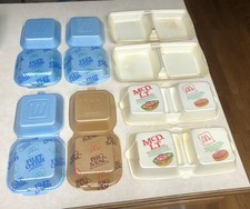 6 McDonald's Clamshell Foam Containers Box Vintage NOS Rare picture