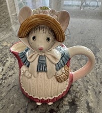 vintage otagiri Mother Mouse Figural Small Teapot  picture