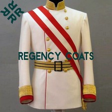 New Men's Military Reproduction White Wool Imperial Tunic,British Military Tunic picture