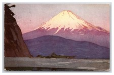 Mt Fuji Fujiama Japan Dollar Steamship Co SS President Issued DB Postcard Z3 picture