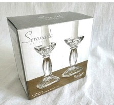 SHANNON CRYSTAL CANDLESTICK PAIR 