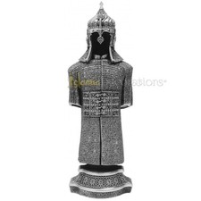 Jawshan Kabir Dua Covered Silver-tone Molded Ottoman 11-3/8” Tall Ornament Art picture