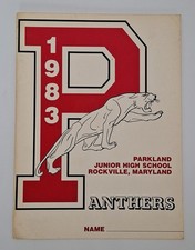 1983 Parkland Junior High School Yearbook Rockville Maryland Panthers picture