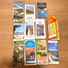 Lot Of 11 Vintage Travel & Road Maps Various States & Countries  (M2) picture