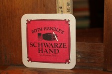 Vintage 1970's Bar Coaster Beer Roth Handle's Schwarze Hand picture