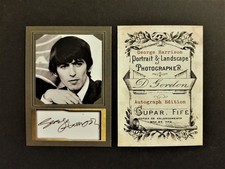 GEORGE HARRISON The BEATLES Legend Photo Card Art Collectible Facsimile Auto 50 picture