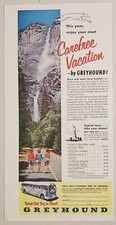 1953 Print Ad Greyhound Bus Western USA Carefree Vacation Chicago,Illinois picture
