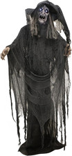 Life-Size Animatronic Scary Talking Witch with Touch Activated Lights and Sound, picture