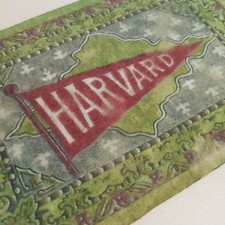 VTG 1908 Harvard University Tobacco Felt Pennant B32 B51 Ivy League Memorabilia picture