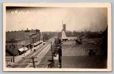 Real Photo Postcard 4th St Peru Illinois Fourth Street RPPC c. 1913 picture