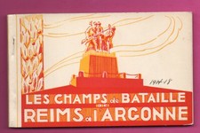 FRANCE THE BATTLEFIELDS REIMS I ARGONNE 1914-1918 11 VINTAGE POSTCARD 778 picture