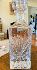 VTG Godinger Dublin Crystal Liquor Decanter W/ Tag & Stopper 10.5” Heavy Classic picture