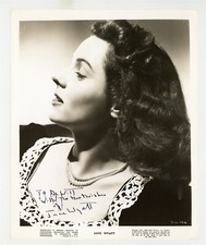 Jane Wyatt Hand Signed w/Inscription Portrait Photo 1941 RKO Pictures Actress picture