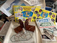 Vintage Barbados Books, Postcards, Prints, Magazines, Newspapers, Wood, Sand B37 picture