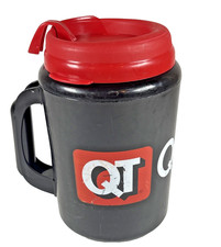 Vintage 52oz. Thermal Cup Quick Trip Thermoserv with closing Lid- USA picture