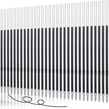30 Piece Black Ink Pen Refills, 1 Mm Ballpoint Refills Replacement Ballpoint for picture