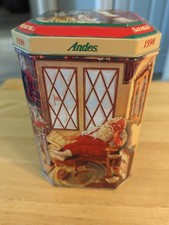 Andes Mints 1998 Christmas Tin Santa Claus is Coming To Town picture