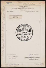 Photo:Duluth Minnesota 1897 High Loaf Wheat Flour Trade Mark Label picture