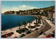 Rapallo Genoa Italy Postcard Walk Along The Sea Promenade Aerial View Unposted picture