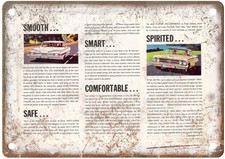 Vintage 1960 Chevrolet Auto Ad Retro Look Reproduction Metal Sign AM2140 picture