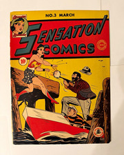 Sensation Comics #3 (1942) 3rd WW CVR RARE picture