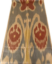 UZBEK IKAT SHOI SILK FABRIC-FINE & DELICATE-100% SILK - TOP QUALITY FABRIC picture