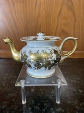 Antique Volkstedt Triebner Ens & Eckert Porcelain Teapot Gold Floral 1877-1894 picture