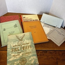 LOT of Lansing Michigan Fire Department, Annual Reports 1941~1948~1950 1949 + picture