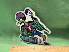 Dutch Bros Rad Lizard Skateboard Sticker Vintage HTF Coffee Collector picture