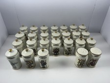 Vtg MJ Hummel Danbury Mint 1987 Spice Jars Complete 24pc Set + Salt & Pepper picture
