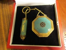Art Deco Richard Hudnut 'Le Debut’ Dance Or Travel Compact And Lipstick Enameled picture