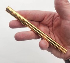 BVLGARI Gold Plated Rollerball Pen Vintage 5.5