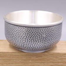 Pure Silver 999 Double-layer Insulation Master Drink Cup Medium Hammer Tea Bowl picture