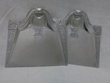 Vintage Aluminum Table Crumb Dustpan Catcher Silent Butler Greek Key picture